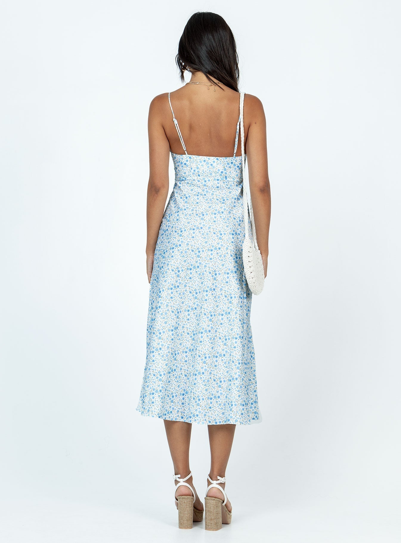 Amara Midi Dress Blue Multi